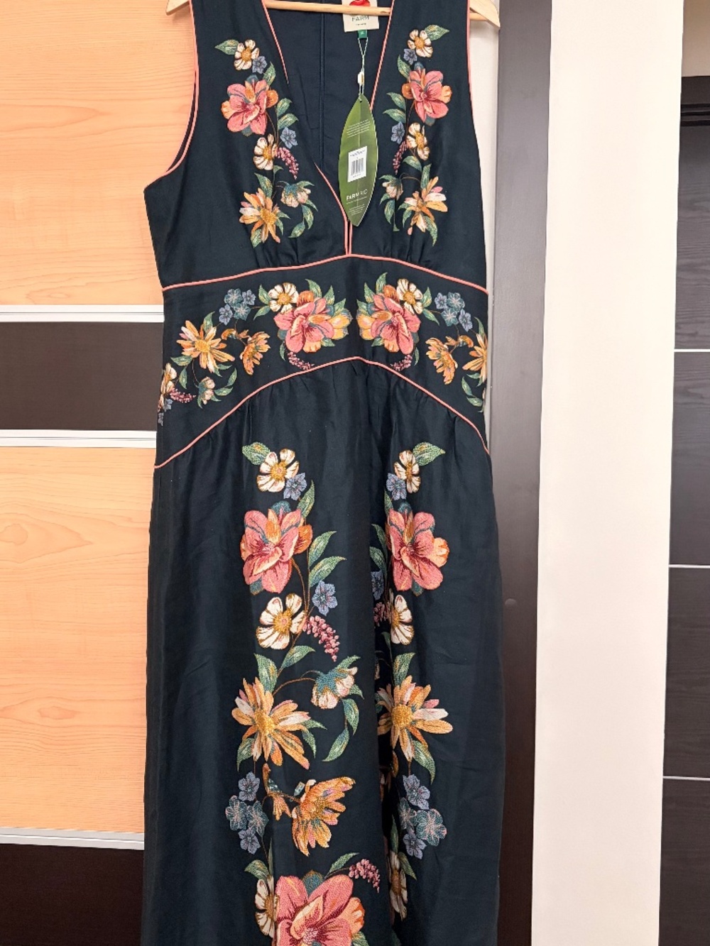 Farm Rio Blue Floral Midi - Picture 4 of 4